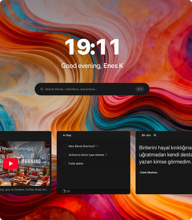 Blend preview placeholder